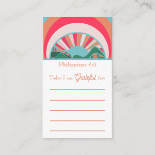 Christelijke Gratitude- en Prayer-verzoekkaarten Visitekaartje