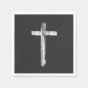Christelijke Grunge Kruis Servet