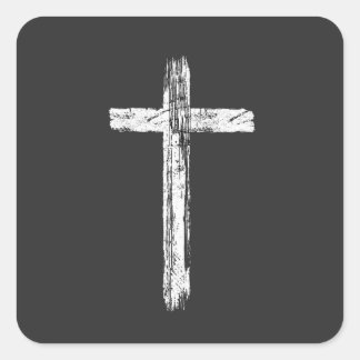 Christelijke Grunge Kruis Sticker