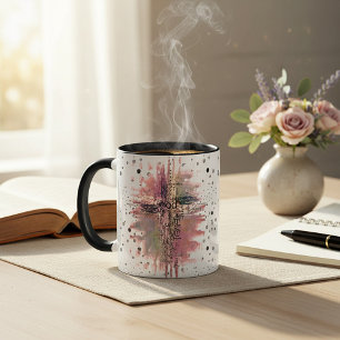 Christelijke grunge woorden mok koffie kopje