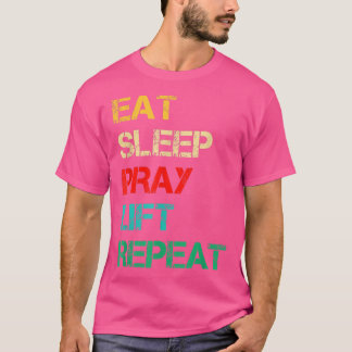 Christelijke Gym en Jezus Gym voor Eat Sleep Pray T-shirt