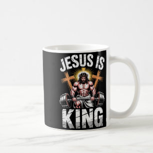 Christelijke Gym Jezus Is Koning Workout Religieuz Koffiemok