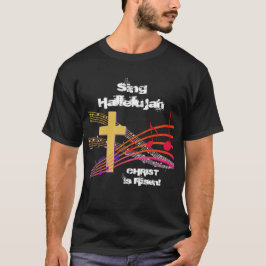 Christelijke HALLELUJAH CHRIST IS RISEN Easter T-shirt
