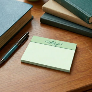 Christelijke Hallelujah plaknotitieboekje groen Post-it® Notes