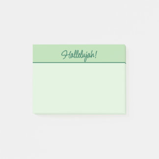 Christelijke Hallelujah Sticky Notitieblok Groen Post-it® Notes