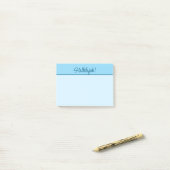 Christelijke Hallelujah Sticky Notitieblok in Blau Post-it® Notes (Op bureau)