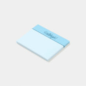 Christelijke Hallelujah Sticky Notitieblok in Blau Post-it® Notes (Schuin)