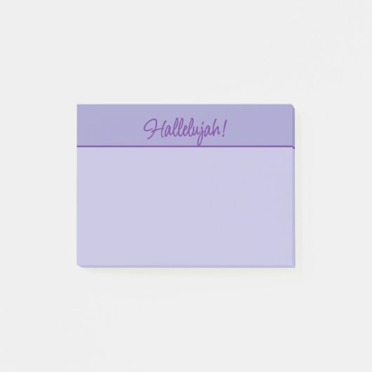 Christelijke Hallelujah Sticky Notitieblok in Paar Post-it® Notes (Voorkant)