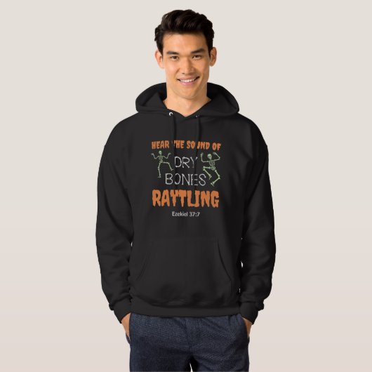 Christelijke Halloween DRY BOTTEN RATTLING Hoodie (Voorkant volledig)