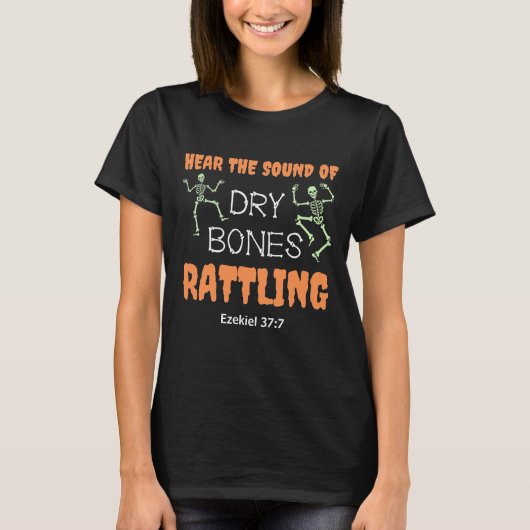 Christelijke Halloween DRY BOTTEN RATTLING T-shirt (Voorkant)