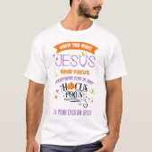 Christelijke Halloween FOCUS OP JESUS Hocus Pocus T-shirt (Voorkant)