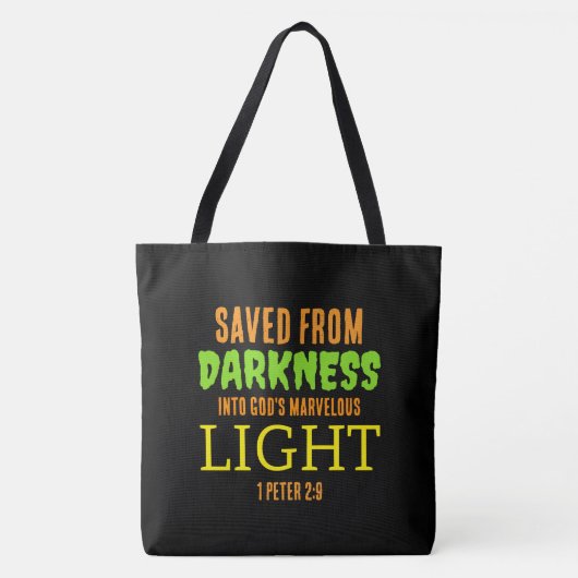 Christelijke Halloween gered van de duisternis Tote Bag (Voorkant)