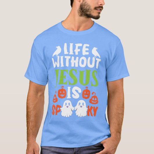 Christelijke Halloween Jesus Christ Trick or treat T-shirt (Voorkant)
