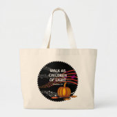 Christelijke Halloween KINDEREN VAN LICHT Grote Tote Bag (Voorkant)
