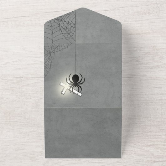 Christelijke Halloween Party nodigt uit All In One Uitnodiging (Buitenkant)