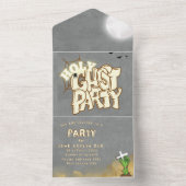 Christelijke Halloween Party nodigt uit All In One Uitnodiging (Binnen)