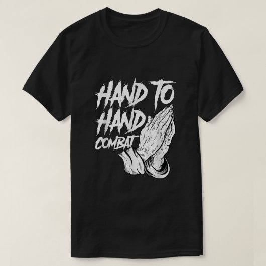 Christelijke hand om handen te bidden t-shirt (Design voorkant)