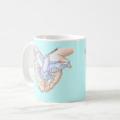 Christelijke Handen Duif Koffiemok (Voorkant links)