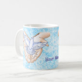 Christelijke Handen Duif Koffiemok (Voorkant links)