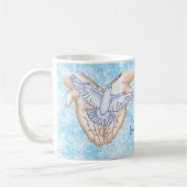 Christelijke Handen Duif Koffiemok (Links)