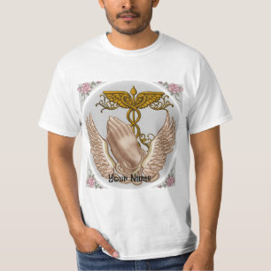 Christelijke handen verpleegster t-shirt