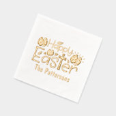 Christelijke Happy Easter Religious Persoonlijke n Folie Servetten (Links)