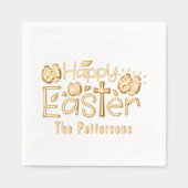 Christelijke Happy Easter Religious Persoonlijke n Folie Servetten (Voorkant)