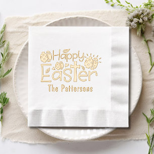 Christelijke Happy Easter Religious Persoonlijke n Folie Servetten