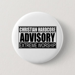 Christelijke hardekernadvies... ronde button 5,7 cm