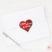 Christelijke hartvorm hart sticker (Envelop)