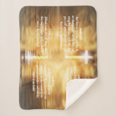 Christelijke Healing Prayer Shawl Lap Blanket Sherpa Deken (Voorkant)