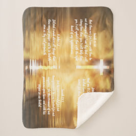 Christelijke Healing Prayer Shawl Lap Blanket Sherpa Deken