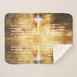 Christelijke Healing Prayer Shawl Lap Blanket Sherpa Deken