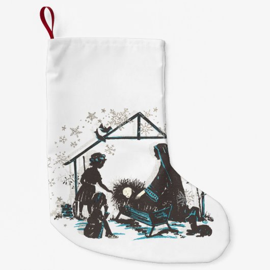 Christelijke Heilige Baby Jezus kerstfeest Kleine Kerstsok (Voorkant)