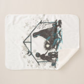 Christelijke Heilige Baby Jezus kerstfeest Sherpa Deken (Voorkant (horizontaal))