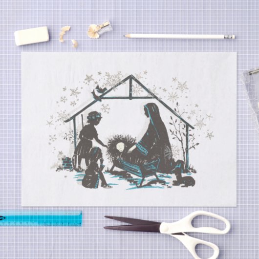 Christelijke Heilige Baby Jezus kerstfeest Tissuepapier (Craft)