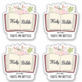 Christelijke Heilige Bijbel Sticker (Voorkant)