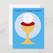 Christelijke Heilige Communie Uitnodiging (Voorkant / Achterkant)