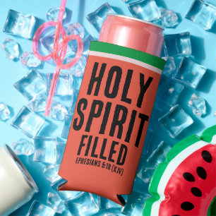 Christelijke "HEILIGE GEEST Gevuld" Watermeloen Zo Seltzer Blikjeskoeler