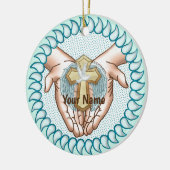 Christelijke Heilige Geest Handen Keramisch Ornament (Links)