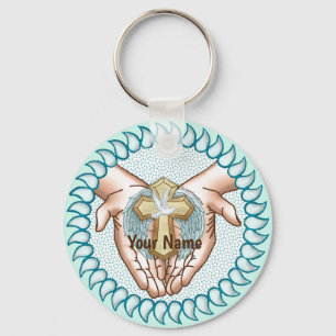 Christelijke Heilige Geest Handen  Sleutelhanger