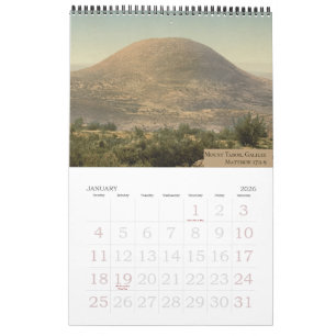 Christelijke heilige plaatsen in de Heilige Landen Kalender