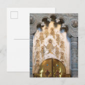 Christelijke heiligenkunst briefkaart (Voorkant / Achterkant)