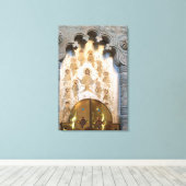 Christelijke heiligenkunst canvas afdruk (Insitu (Houten vloer))