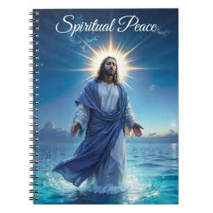 Christelijke heldere kunst Jesus Christ Faith Hope Notitieboek