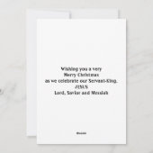 Christelijke HELPEN BABE-kerst Feestdagenkaart (Achterkant)