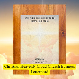 Christelijke Hemelse Wolk Kerk Zakelijk  Briefhoofd