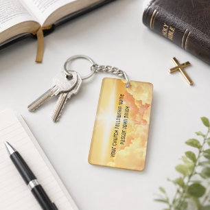 Christelijke Hemelse Wolk Kerk Zakelijk Sleutelhanger