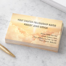 Christelijke Hemelse Wolken Kerk Visitekaartjes