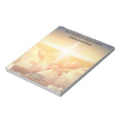 Christelijke hemelse wolkenkerkzaken notitieblok (Linkerzijde)